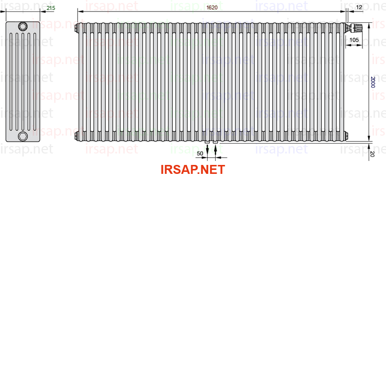 Радиатор IRSAP Tesi 62000/36 T52 CL 01